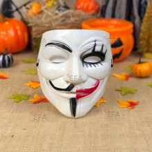 Vendetta Kostüm Maskesi - Çift Yüz
